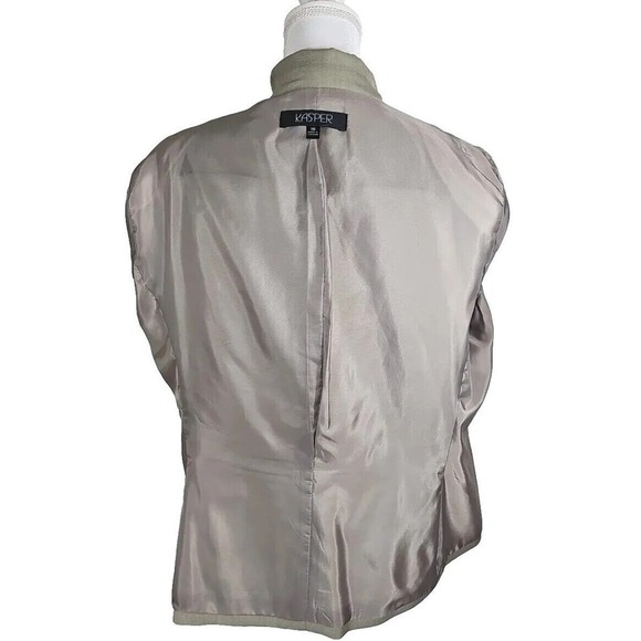Kasper ~Woman Size 18~ Gray/Khaki Blazer Suit Jacket Business Office Wear. - Picture 12 of 12